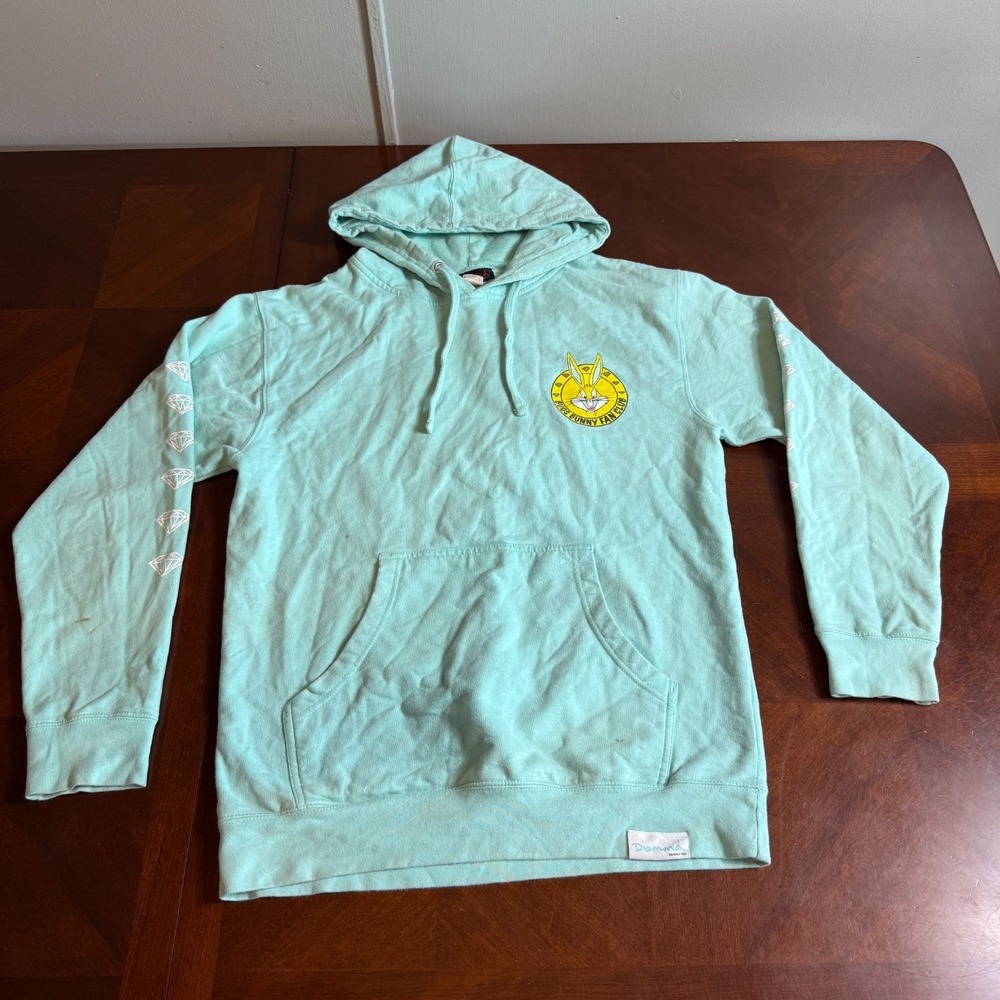 Diamond Supply‎ Co Looney Tunes Bugs Bunny Hoodie Mens M Streetwear Graphic